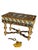 Gold Antique French Cloisonne Enamel Trinket Box With Key For Sale - Image 8 of 10