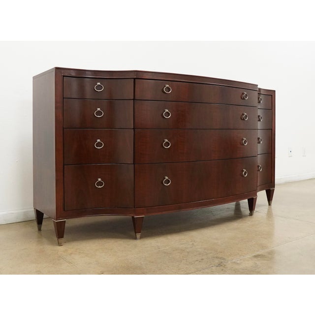Caracole Caracole Bow Front 12 Drawer Dresser For Sale - Image 4 of 17