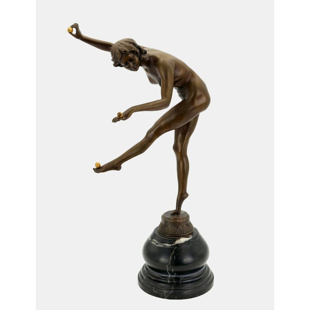 Claire Jeanne Robertine Colinet, Juggler, 1920s, Bronze For Sale - Image 3 of 15