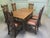 Oak Barley Twist Draw Leaf Table and Chairs, 1890, Set of 7 For Sale - Image 4 of 8