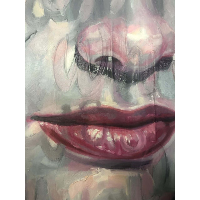 Christina Major Christina Major, Oil Painting Titled : Bacall (2019) For Sale - Image 4 of 7