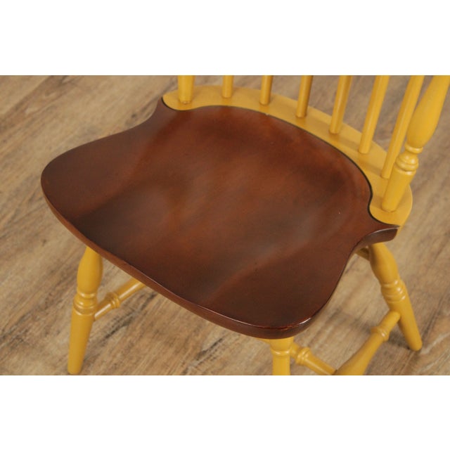 Wood 1970s Hitchcock Stencil Decorated Maple Writing Desk and Chair - Set of 2 For Sale - Image 7 of 13