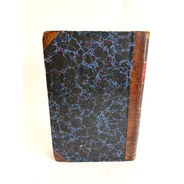 Mid 19th Century 1870 Dutch Leather Bound Reference Book Oversized For Sale - Image 5 of 6