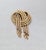 Mid-Century Modern Vintage 1960s Signed Monet Goldtone Fringe Brooch For Sale - Image 3 of 7