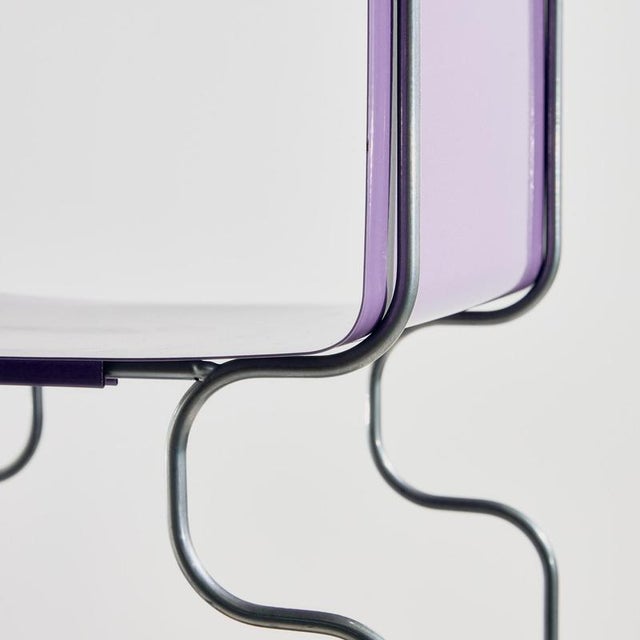 Space Age Italian Standing Shelf, 1970s For Sale - Image 3 of 12