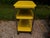 1950s Vintage Industrial Yellow Cosco Chrome Kitchen 3 Shelf Utility Cart With Wheels For Sale - Image 5 of 18