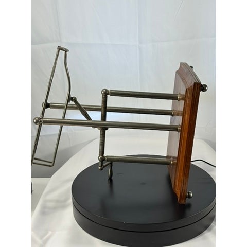 Vintage Mechanical Wine Server Pourer With Presentation Pouring Stand For Sale - Image 14 of 17