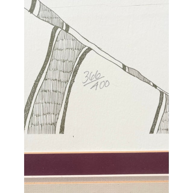 1970s Rudy Montoya “The Healer” Framed & Singed Large Lithograph Print For Sale In Dallas - Image 6 of 9