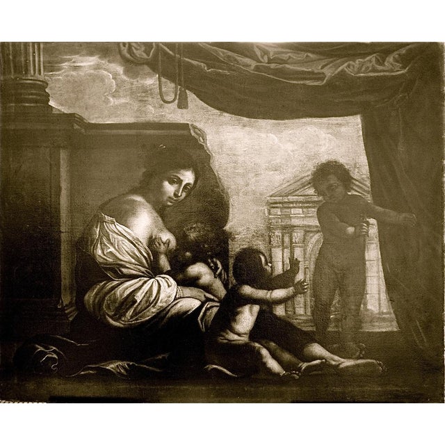Francesco Furini, Christian Charity, 1600s, Oil on Canvas For Sale - Image 10 of 11
