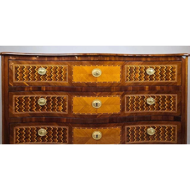 Inlaid Chest of Drawers with Double Secret Compartments, 1700s For Sale - Image 3 of 12