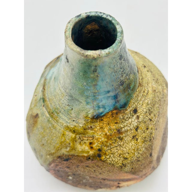 1970s Signed Artist Pottery Vase For Sale - Image 5 of 5