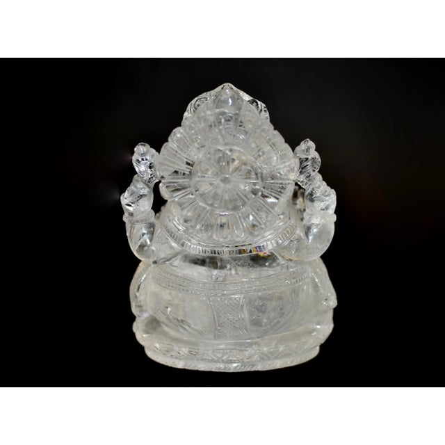 Late 20th Century Rock Crystal Quartz Ganesh 7" For Sale - Image 5 of 12