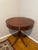 Traditional 1940s Georgian Style Satin Mahogany Single-Drawer Drum Table For Sale - Image 3 of 3