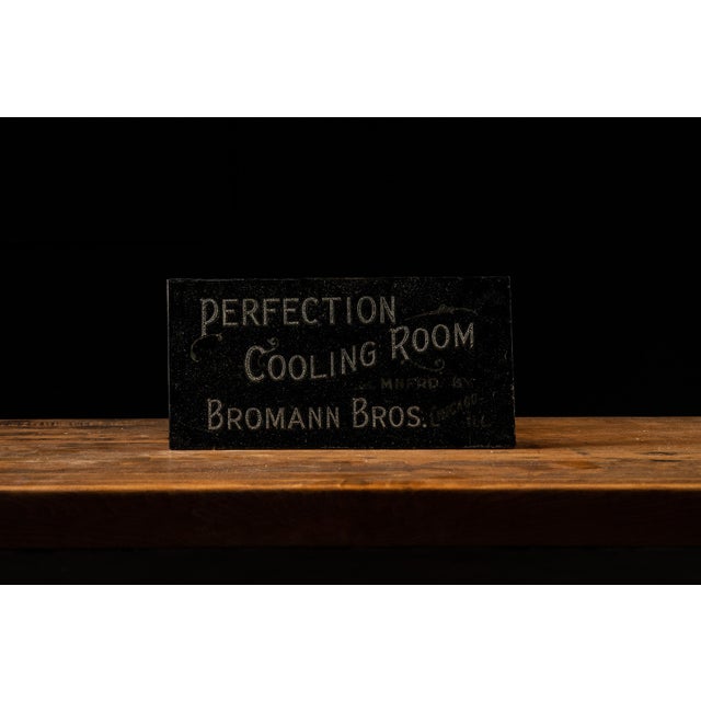 c. 1910s; Bromann Bros. - Chicago This sign is reverse painted on glass with foil backing - advertising for the Bromann...
