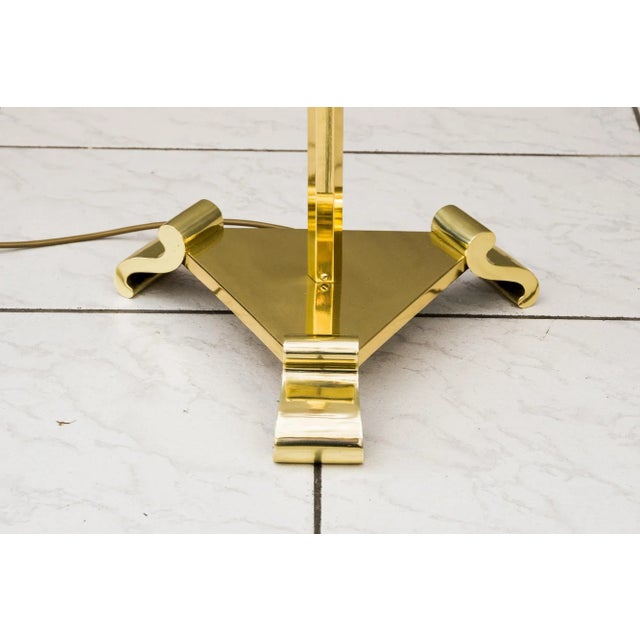 Adjustable Floor Lamp with Fabric Shade, 1950s For Sale - Image 9 of 13