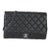Black Quilted Caviar Clutch On Chain For Sale
