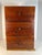 Brown Antique Pine Three Drawer Chest: Primitive Tabletop Storage For Sale - Image 8 of 10