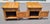 Vintage pair of 1970s rustic cabin distressed pine end tables or nightstands. Each measures 26 in Deep by 22 in wide by 23...
