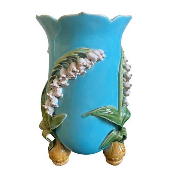 Antique Minton Majolica Vase, 1800s For Sale - Image 10 of 10