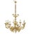 Gold Large Early 20th Century 8 Arm Brass Chandelier, 1920s For Sale - Image 8 of 8