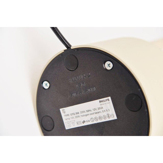 Gold Halo Click Table Lamp attributed to Ettore Sottsass for Philips, 1988 For Sale - Image 8 of 9