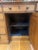 Wood Antique Pine 11 Drawer Kneehole Desk With Matching Wooden Knobs For Sale - Image 7 of 11