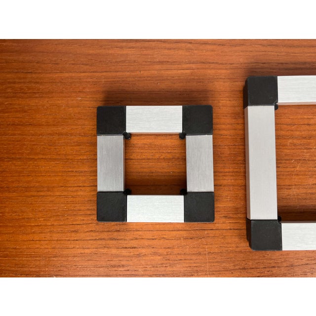 Postmodern Danish Trivet Coasters by Jorgen Meldgaard for Menu, 1980s, Set of 3 For Sale - Image 11 of 14