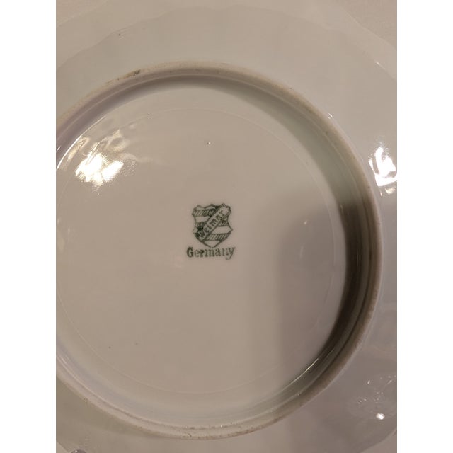Antique Weimar Germany Porcelain Blue & White Copenhagen Pattern Plates - Set of 5 For Sale - Image 11 of 11