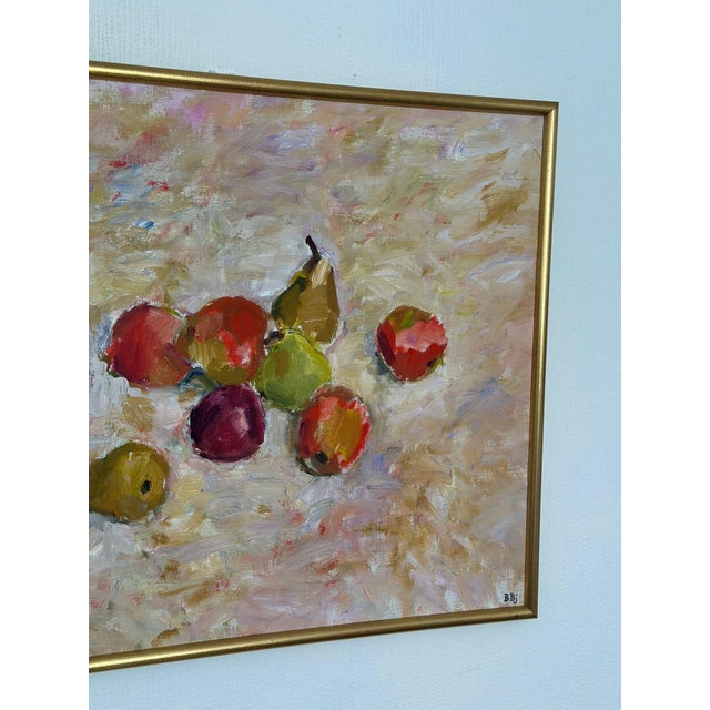 Bente Bjerregaard, Fruit, 1989, Oil on Canvas, Framed For Sale - Image 4 of 18