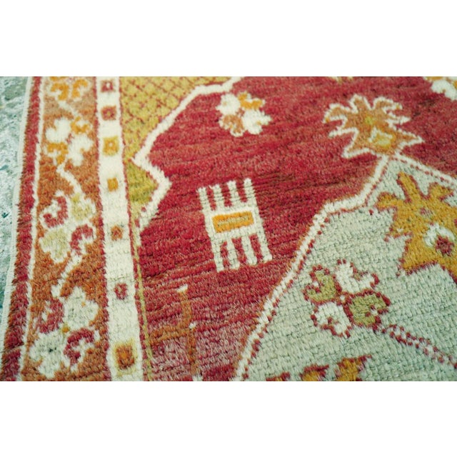 1940s Galerie Shabab Collection Mid-20th Century Turkish Oushak Rug For Sale - Image 5 of 8