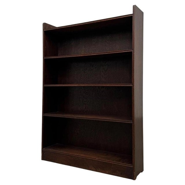 19th Century 20th Century Edwardian English Oak Open Bookcase, 1890s For Sale - Image 5 of 12
