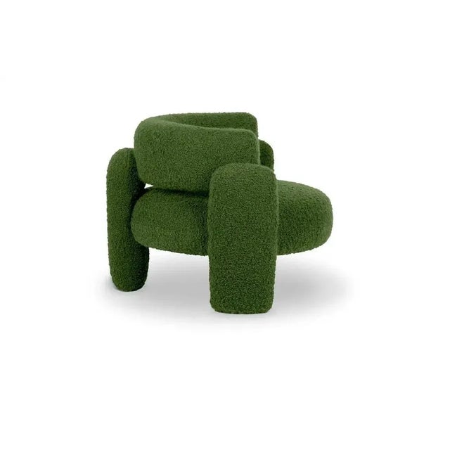 Contemporary Embrace Cormo Emerald Armchair by Royal Stranger For Sale - Image 3 of 9