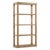 Simple contemporary salvaged pine wood bookcase/display shelf with light warm washed finish. Each may vary in wood tones,...