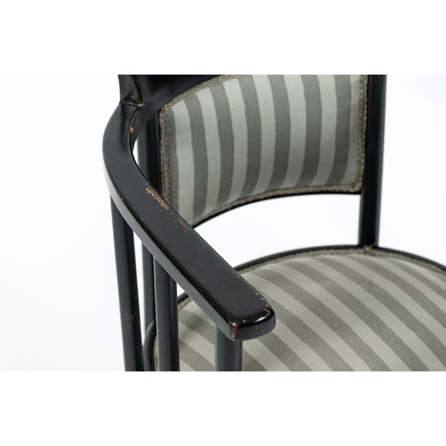 Vienna Secession Three Piece Bentwood Salon Set in the Style of Josef Hoffmann for J&j Kohn, Austria, Circa 1905 For Sale - Image 18 of 18