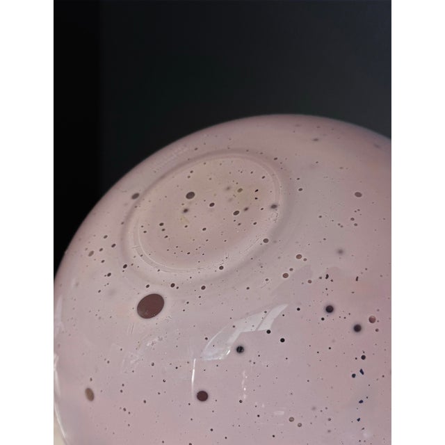 Mid-Century Modern Large Mid 20th Century Alfredo Barbini Burgandy and Pink Hand Blown Murano Glass Vase, Signed For Sale - Image 3 of 7