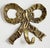 Vintage brass ribbon bow motif wall hook. Holes for hanging. Lovely patina.