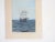 Miniature watercolor on paper of a sailing ship sailboat by Hajo Reiners (20th Century) Texas. Painting is 2.25' x 3"...