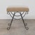 Panoplie Iron Loop Stool, Brown Mohair For Sale - Image 4 of 12