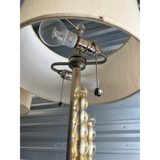 Mid-Century Modern Brass Table Lamps - a Pair For Sale - Image 4 of 4