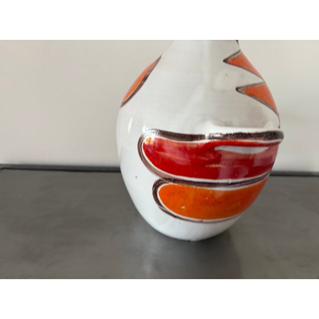 Ceramic Vintage Hand-Painted Studio Ceramic Vase by Giovanni De Simone, 1965 For Sale - Image 7 of 18