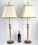Maison Baguès 38" Tall Lamp Pair French Empire Gold For Sale - Image 4 of 15