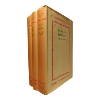 1950s Volume Set, Bernard Shaw's Music in London 1890-94 - 3 Books For Sale