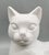 Vintage Dutch Glossy White Ceramic Cat Sculpture — Reclining Feline — Scandinavian Modern / Cottagecore For Sale - Image 10 of 10