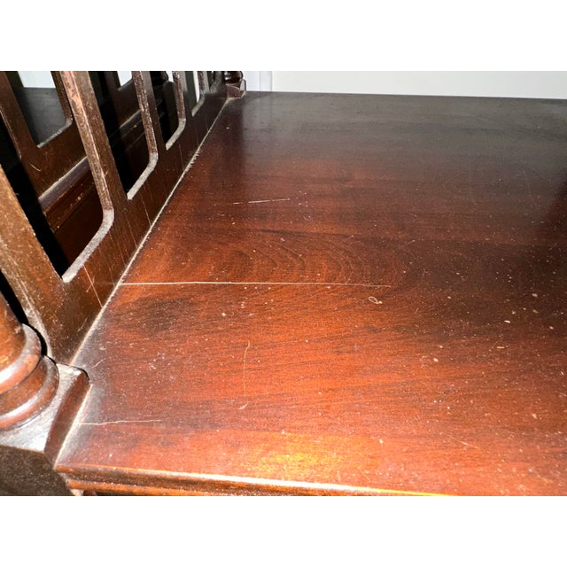 Mid 20th Century Pair of Potthast Brothers Style Mid-Century American Federal Mahogany Side Tables For Sale - Image 10 of 12