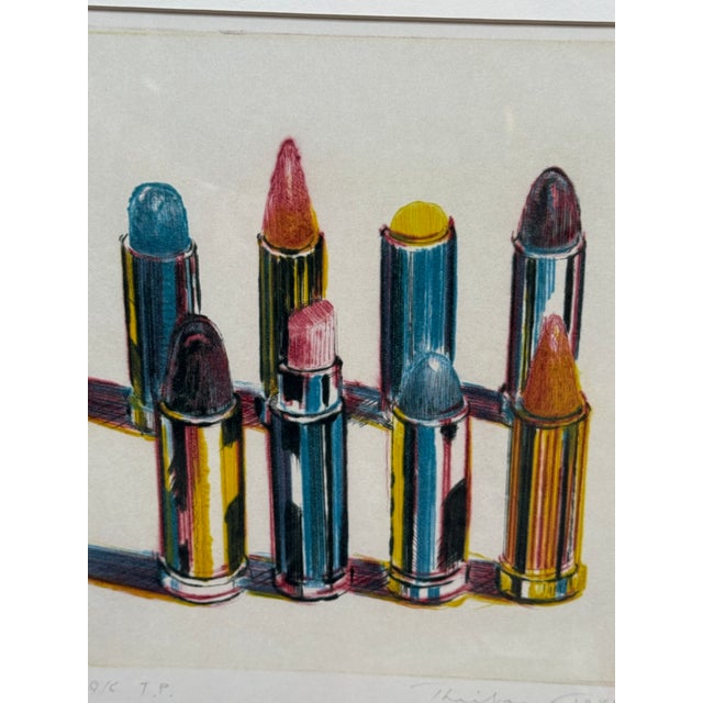 Wayne Thiebaud Lipsticks Print, Signed For Sale - Image 9 of 12