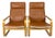 Vintage Nordic Leather Club Chairs, 1980, Set of 2 For Sale
