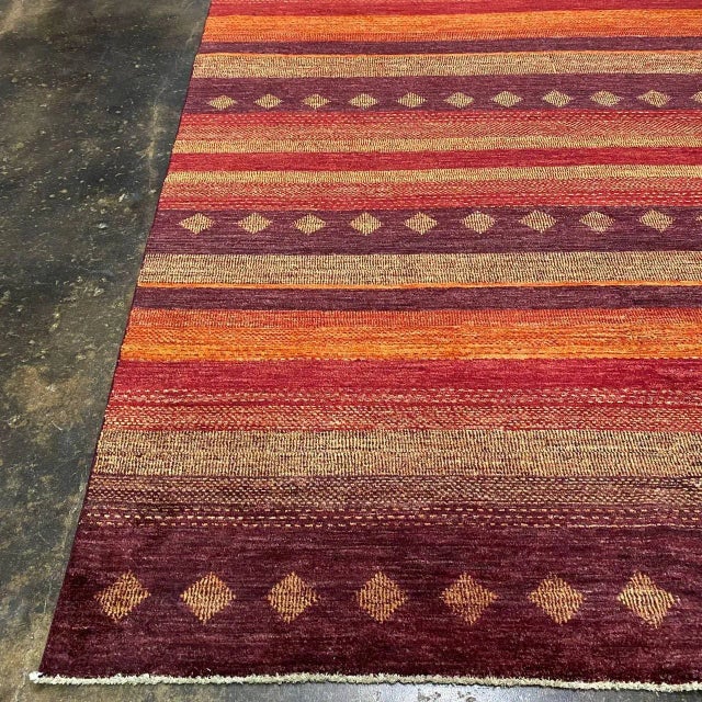 2020s Handwoven Modern Gabbeh Area Rug 8'2" X 10'5" For Sale - Image 5 of 12