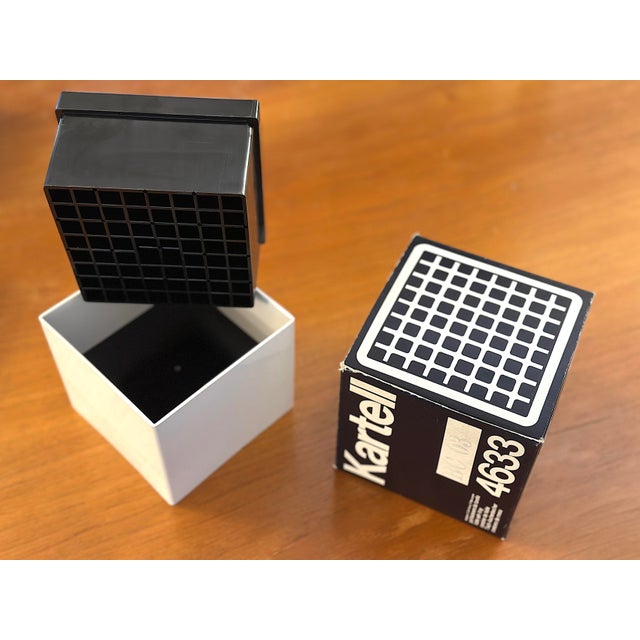 A rare and iconic piece of industrial design, this Model 4633 ashtray, produced by Kartell in the 1970s, perfectly...