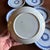 Late 19th Century Set of 6 Antique Blue Stick Spatter Fern Plates, 8", Late 19th Century For Sale - Image 5 of 18