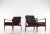 Animal Skin Set of Easy Chairs Model Candidate by Ib Kofod-Larsen, 1960s For Sale - Image 7 of 12